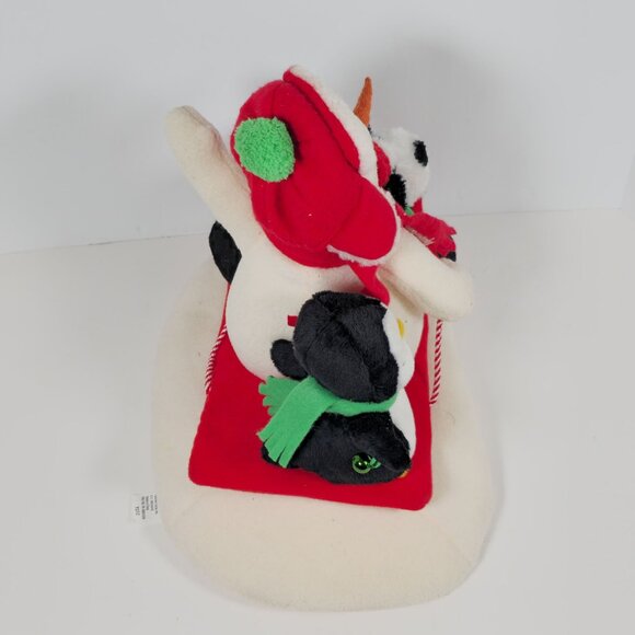 Hallmark Animated Snowman & Friends Plush Christmas Decor Vintage Tested - Picture 7 of 8